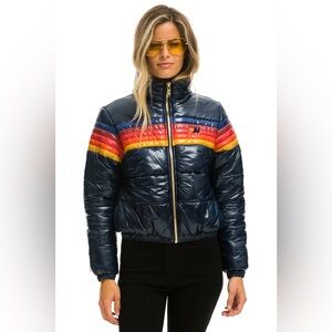 Aviator Nation 5 Stripe Apres Ski Puffer